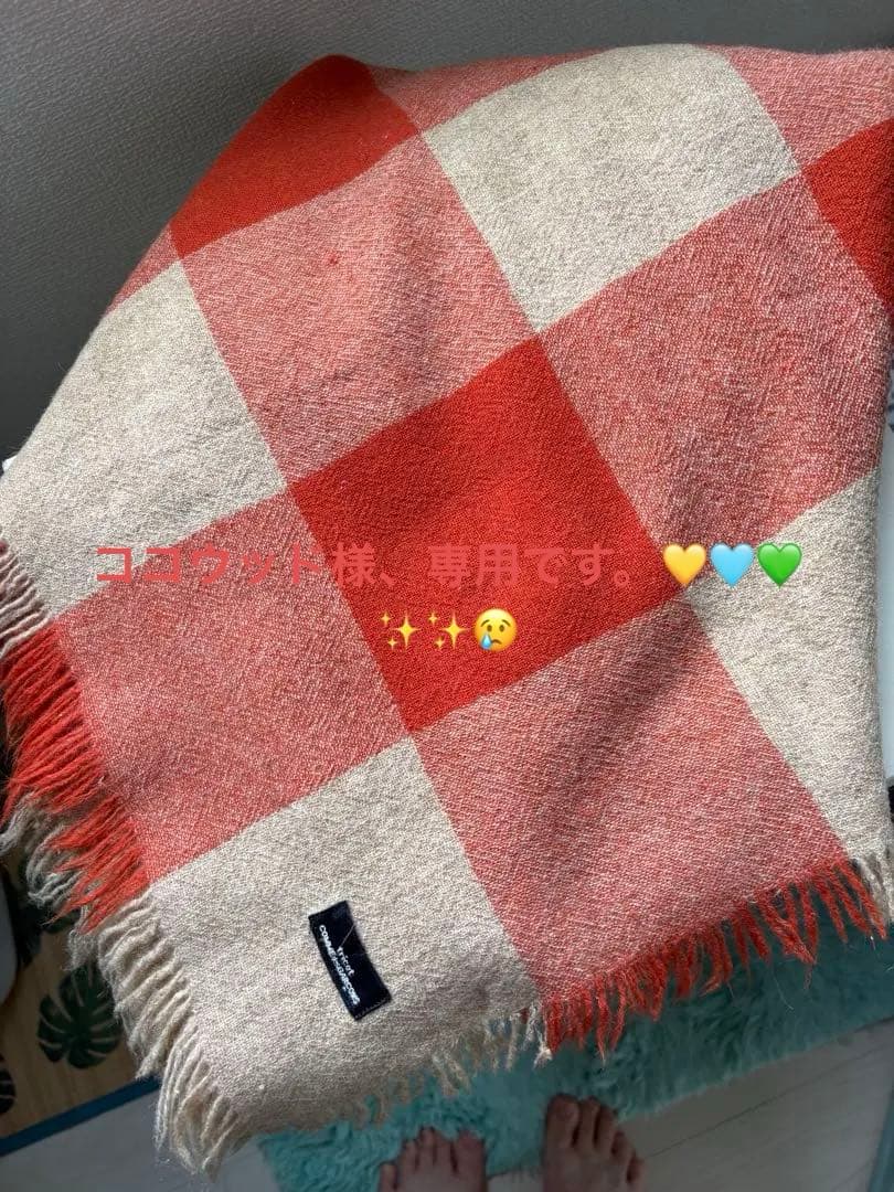 COMME des GARÇONS 大判チェックストール