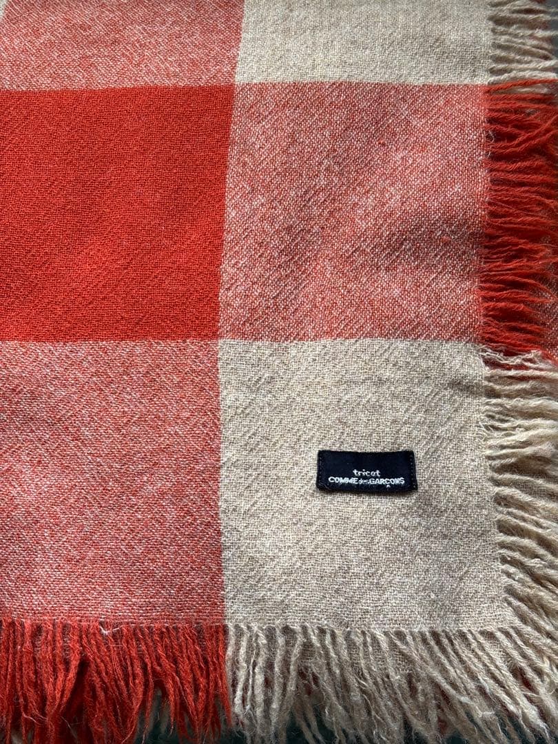 COMME des GARÇONS 大判チェックストール