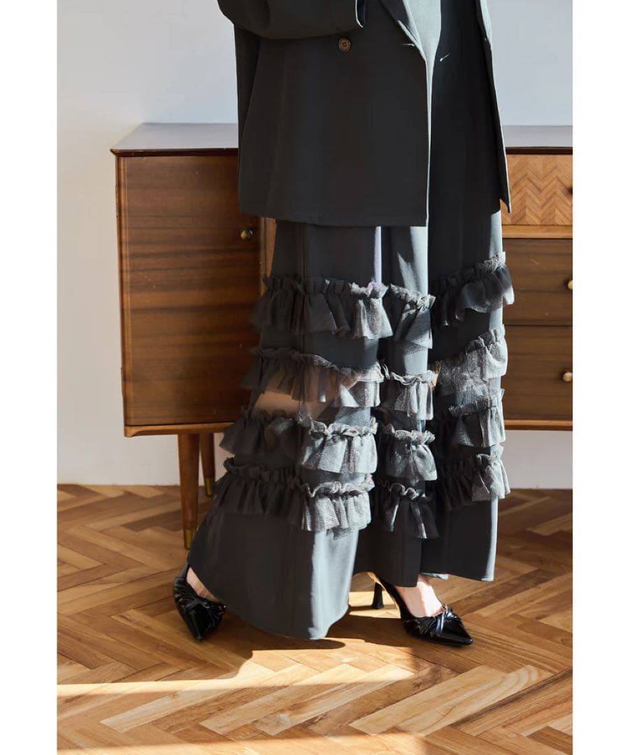 niana トランスペアレントヘムセットアップドレス 2点セット