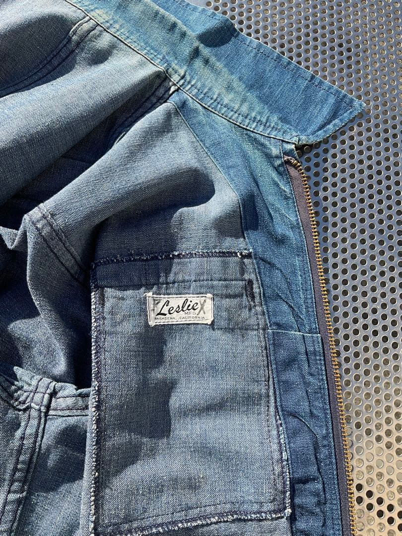 60s 70s Leslie MFG レスリー　デニム　ワークジャケット　短丈
