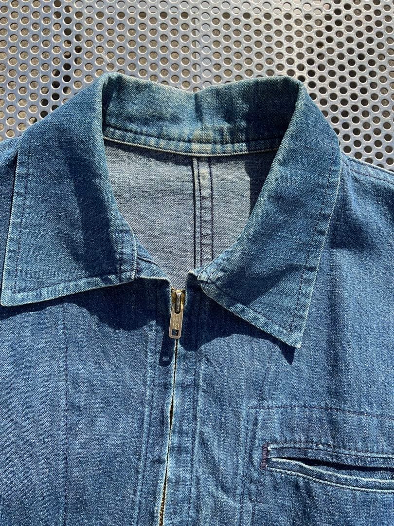 60s 70s Leslie MFG レスリー　デニム　ワークジャケット　短丈