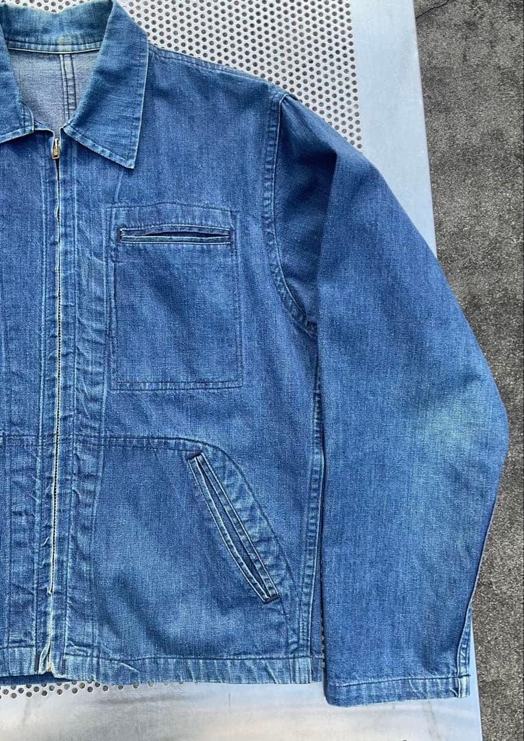 60s 70s Leslie MFG レスリー　デニム　ワークジャケット　短丈