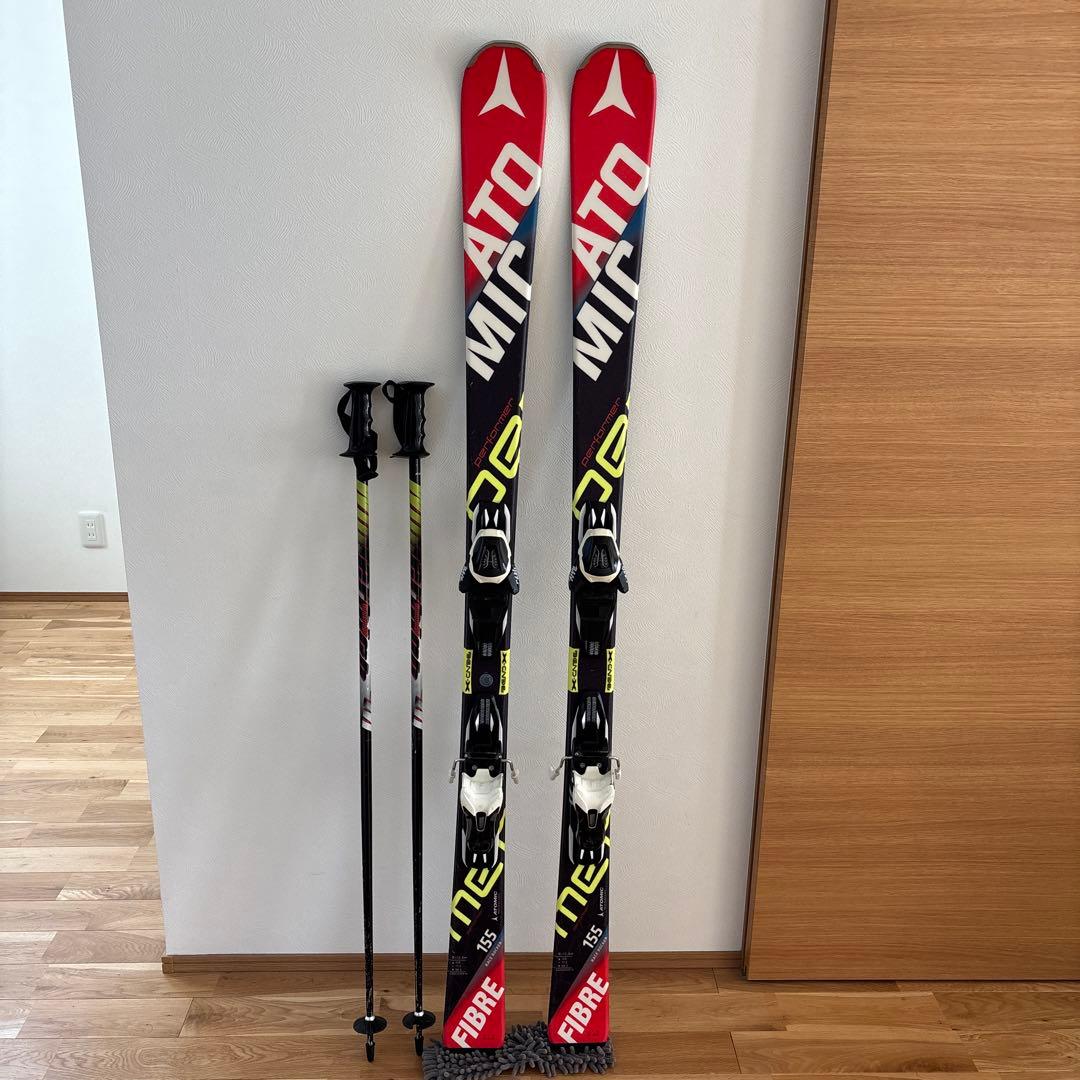 Atomic Performer スキー板とポールセット 155