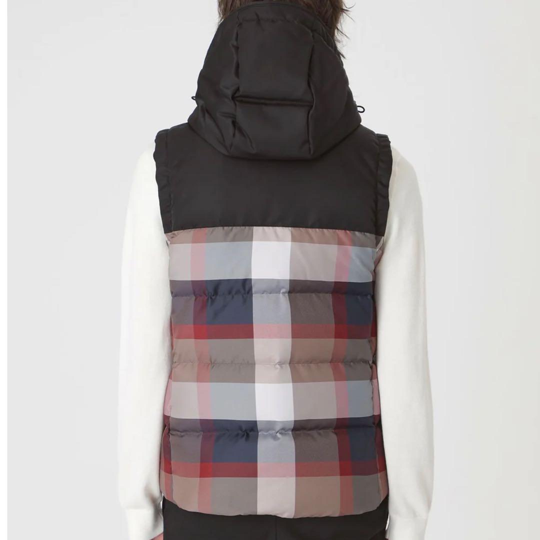 【新品】ブラックレーベル　クレストブリッジチェックコンビダウンベスト サイズLL