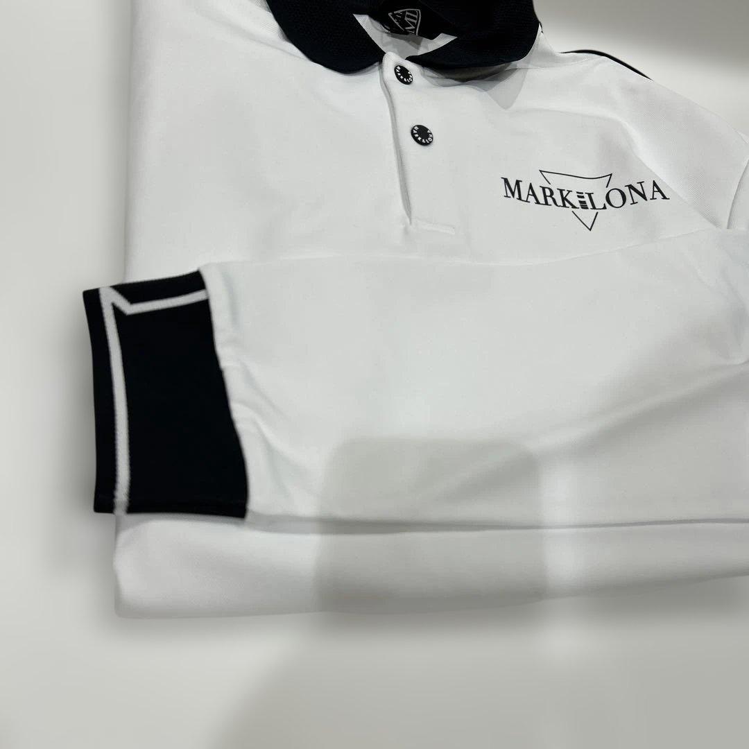 新品❤️MARK andLONA ポロシャツ ホワイト/ブラック