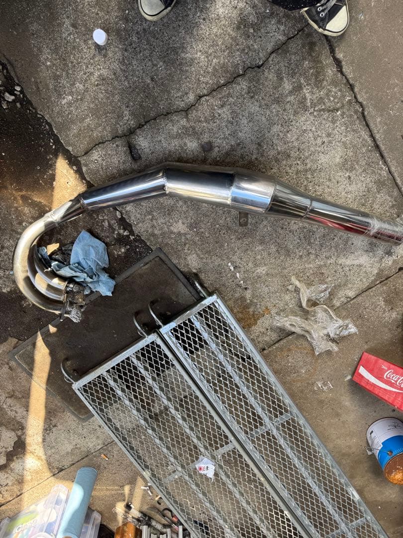 ゼンシン　メッキ集合ロングカチ上げイモ菅　kh400 400ss 芋菅