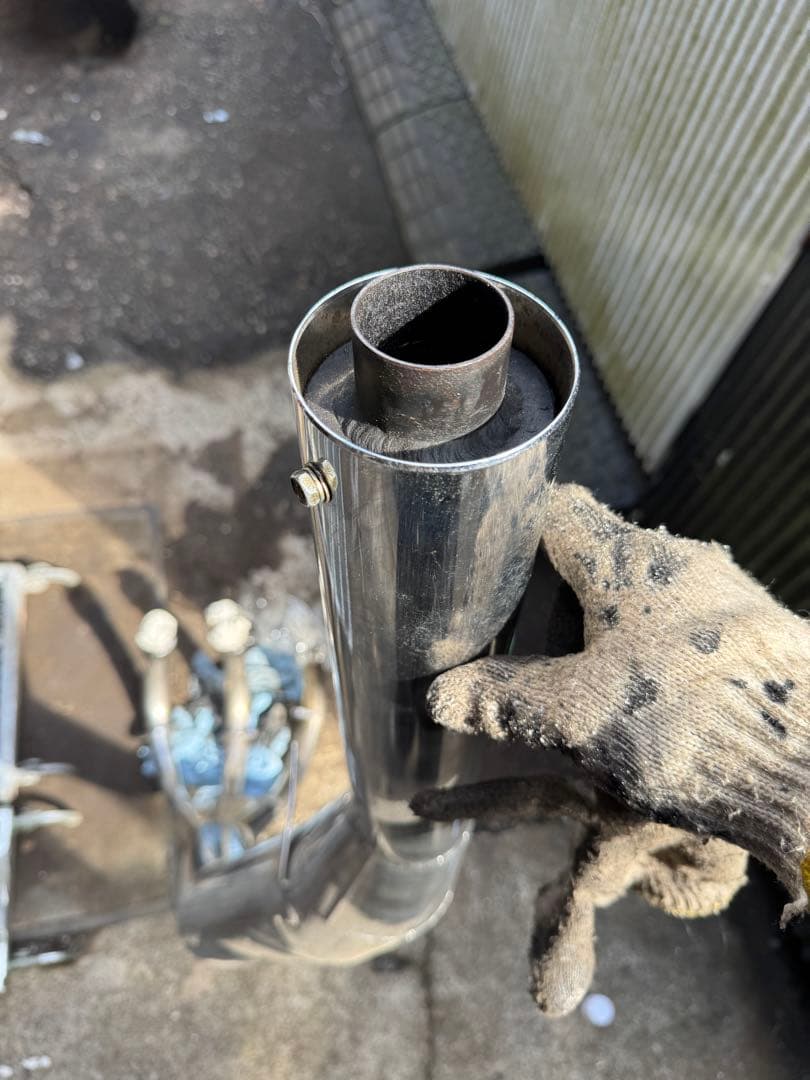 ゼンシン　メッキ集合ロングカチ上げイモ菅　kh400 400ss 芋菅