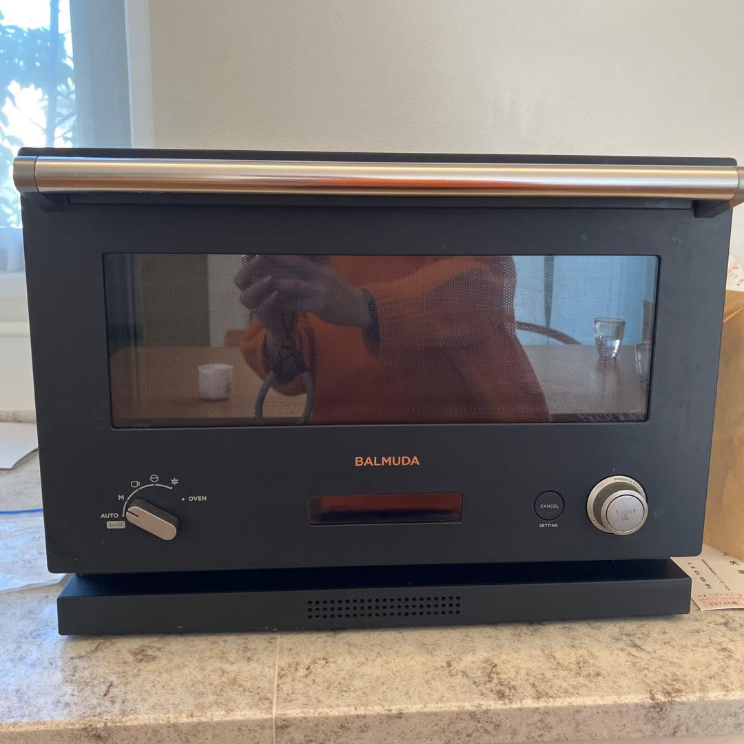 【ジャンク】2019年製　BALMUDA オーブンレンジ　ブラック