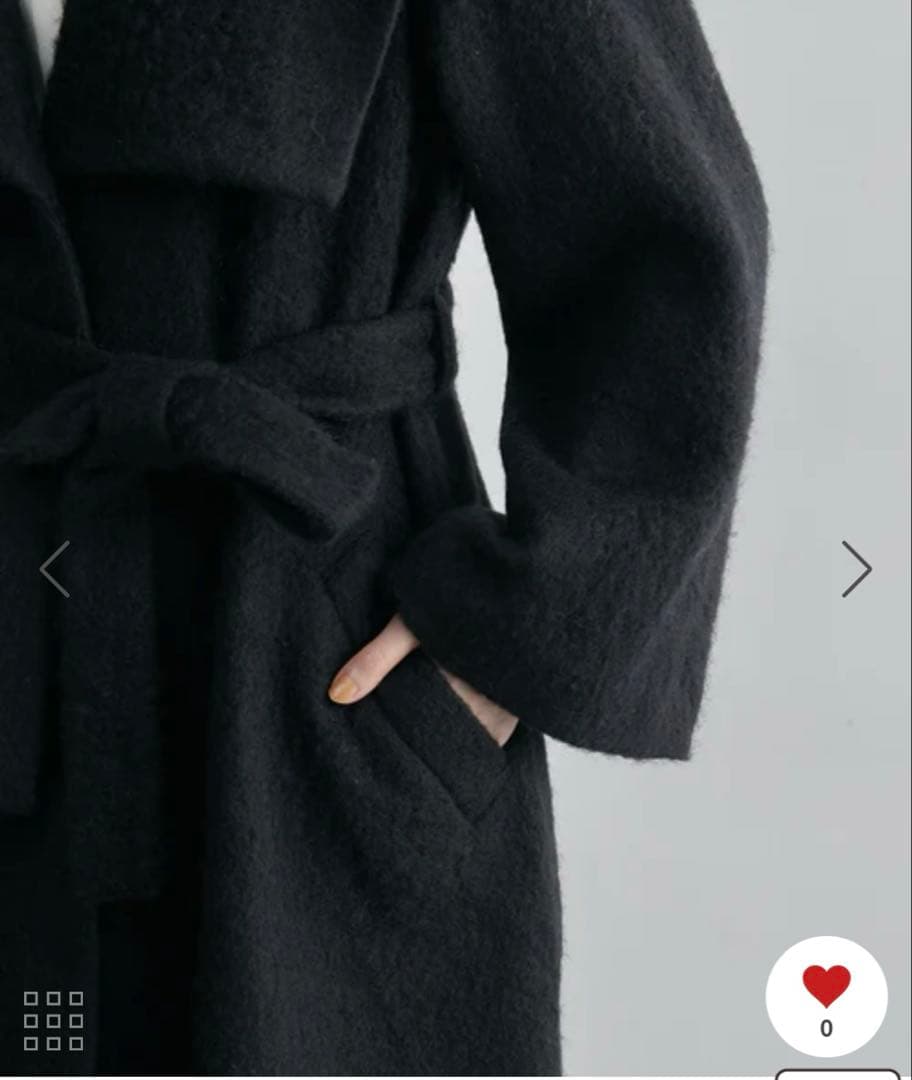 youkobon新品ROPÉ エアリーモヘアシャギーロングコート