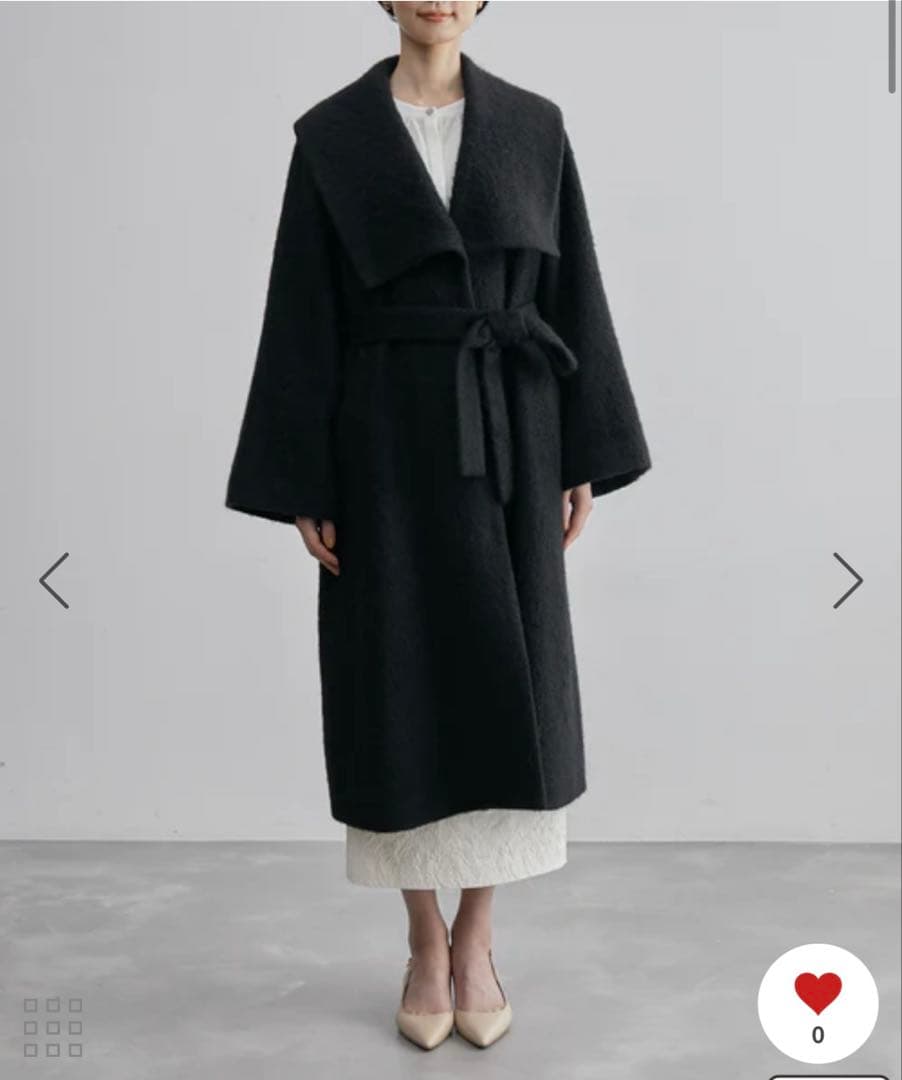 youkobon新品ROPÉ エアリーモヘアシャギーロングコート