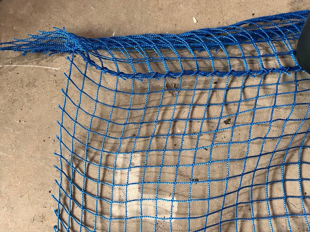 【新古品】防球ネット/3m×12m/青色/ナイロン/ゴルフ練習場/野球/フェンス