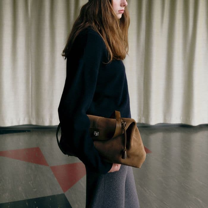 JOY GRYSON Seli Shoulder Bag Suede 牛革