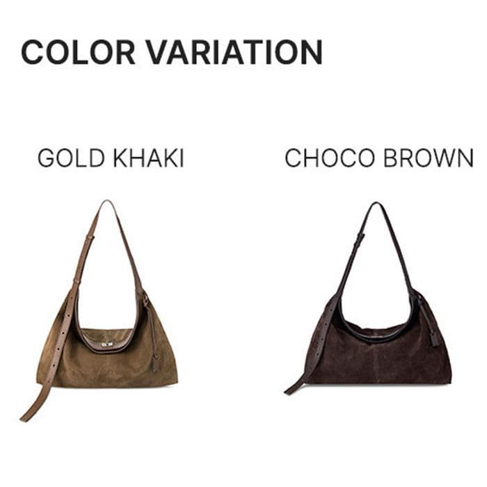 JOY GRYSON Seli Shoulder Bag Suede 牛革