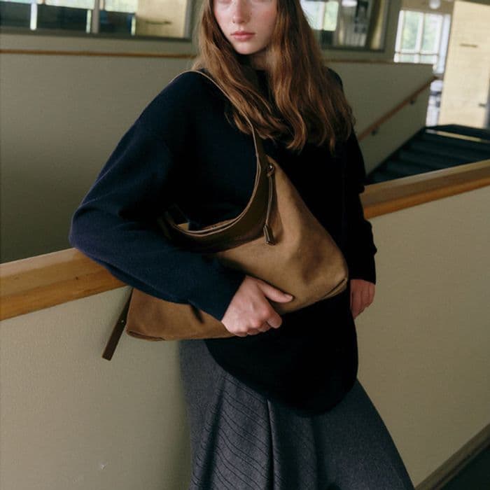 JOY GRYSON Seli Shoulder Bag Suede 牛革