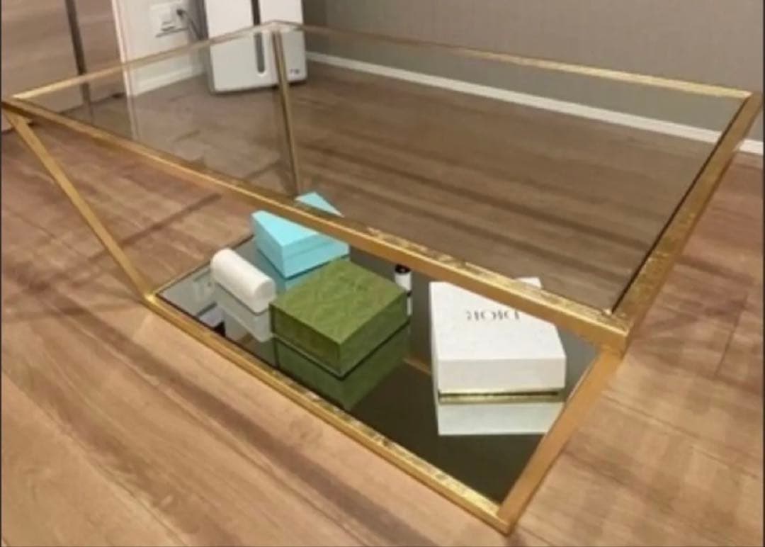 Safavieh アレンゴールドドリープレトロコーヒーテーブル