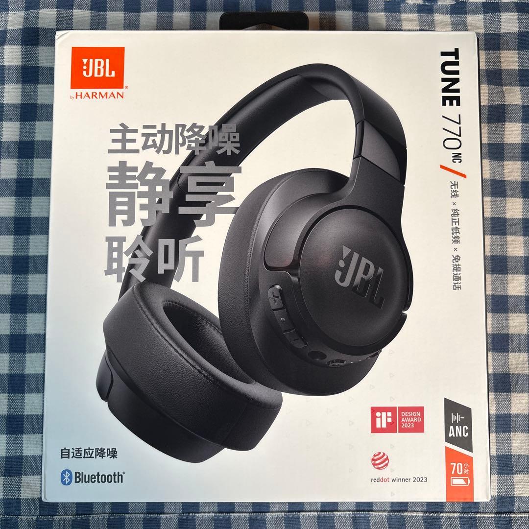 JBL ワイヤレスヘッドフォン TUNE 770NC ブラック箱付き
