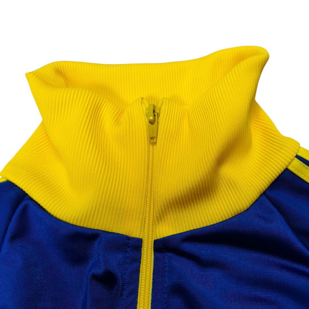 虎之助 美品 adidas MUSAジップ トラックジャケット L 青 黄