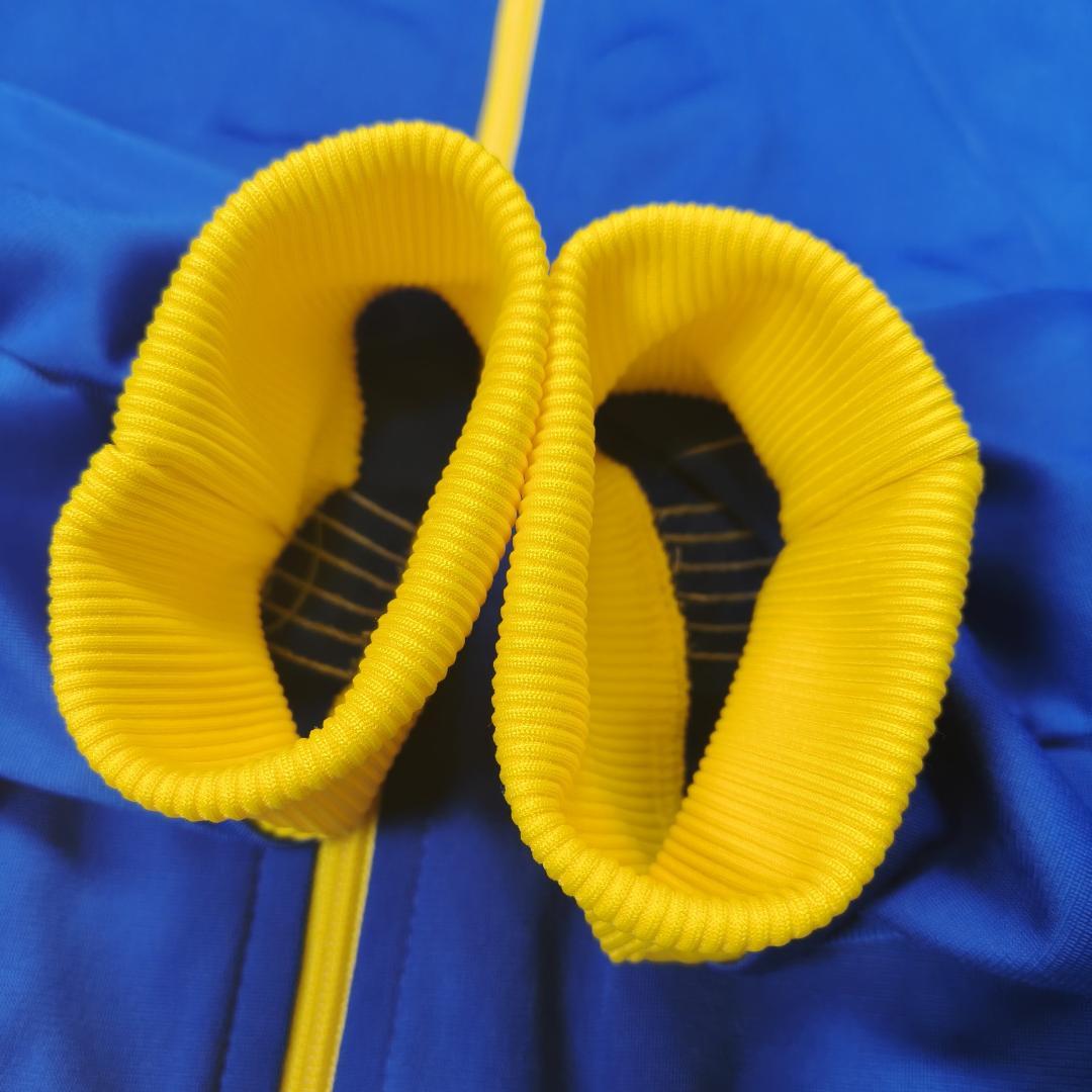 虎之助 美品 adidas MUSAジップ トラックジャケット L 青 黄