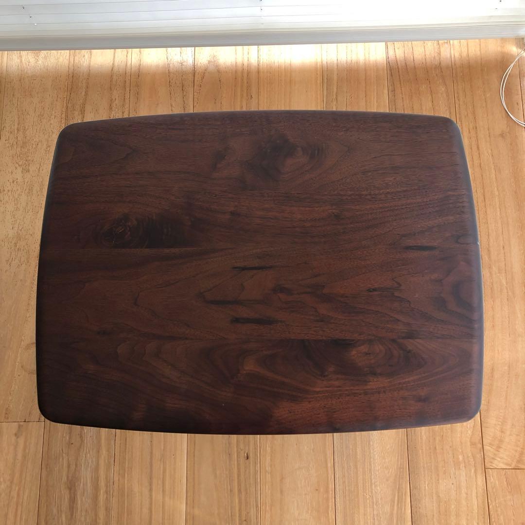 KIRITSU MOKKO ウォールナットセンターテーブルサイドテーブル起立木工