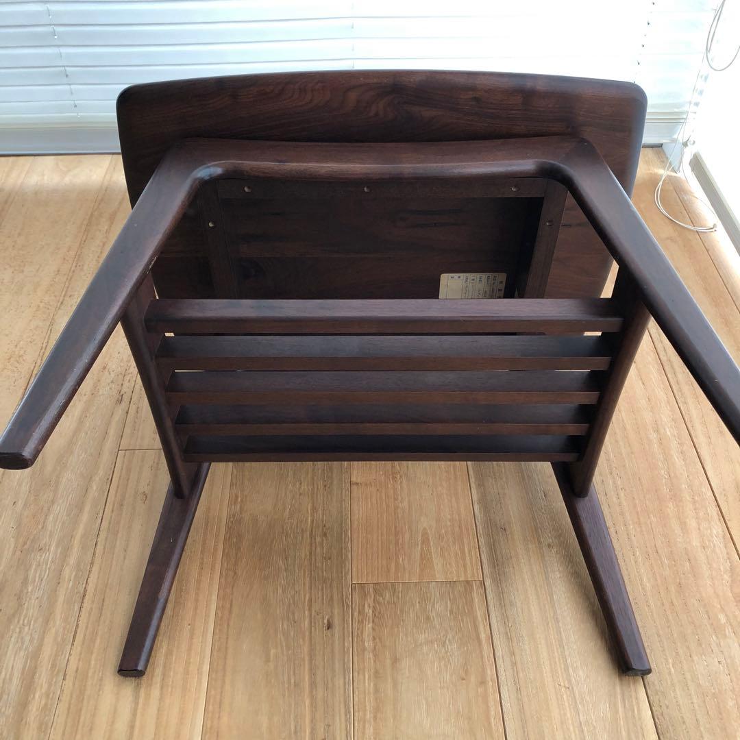 KIRITSU MOKKO ウォールナットセンターテーブルサイドテーブル起立木工