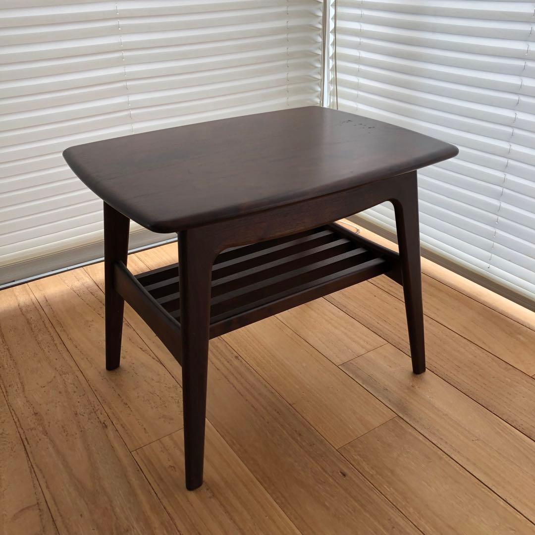 KIRITSU MOKKO ウォールナットセンターテーブルサイドテーブル起立木工