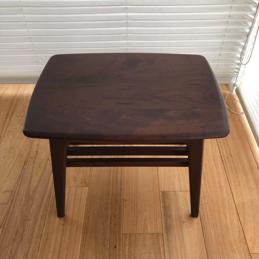 KIRITSU MOKKO ウォールナットセンターテーブルサイドテーブル起立木工