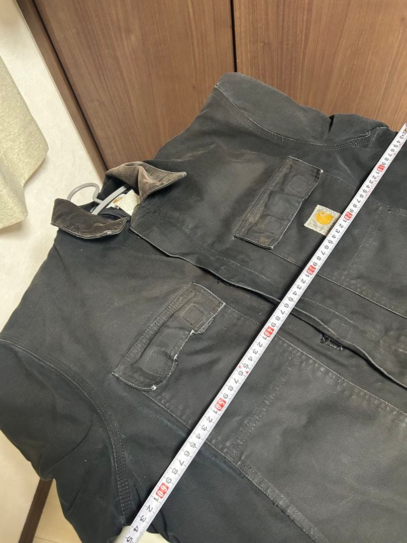 値下げ　Carhartt トラディショナルコート　ブラックフェード　カバーオール