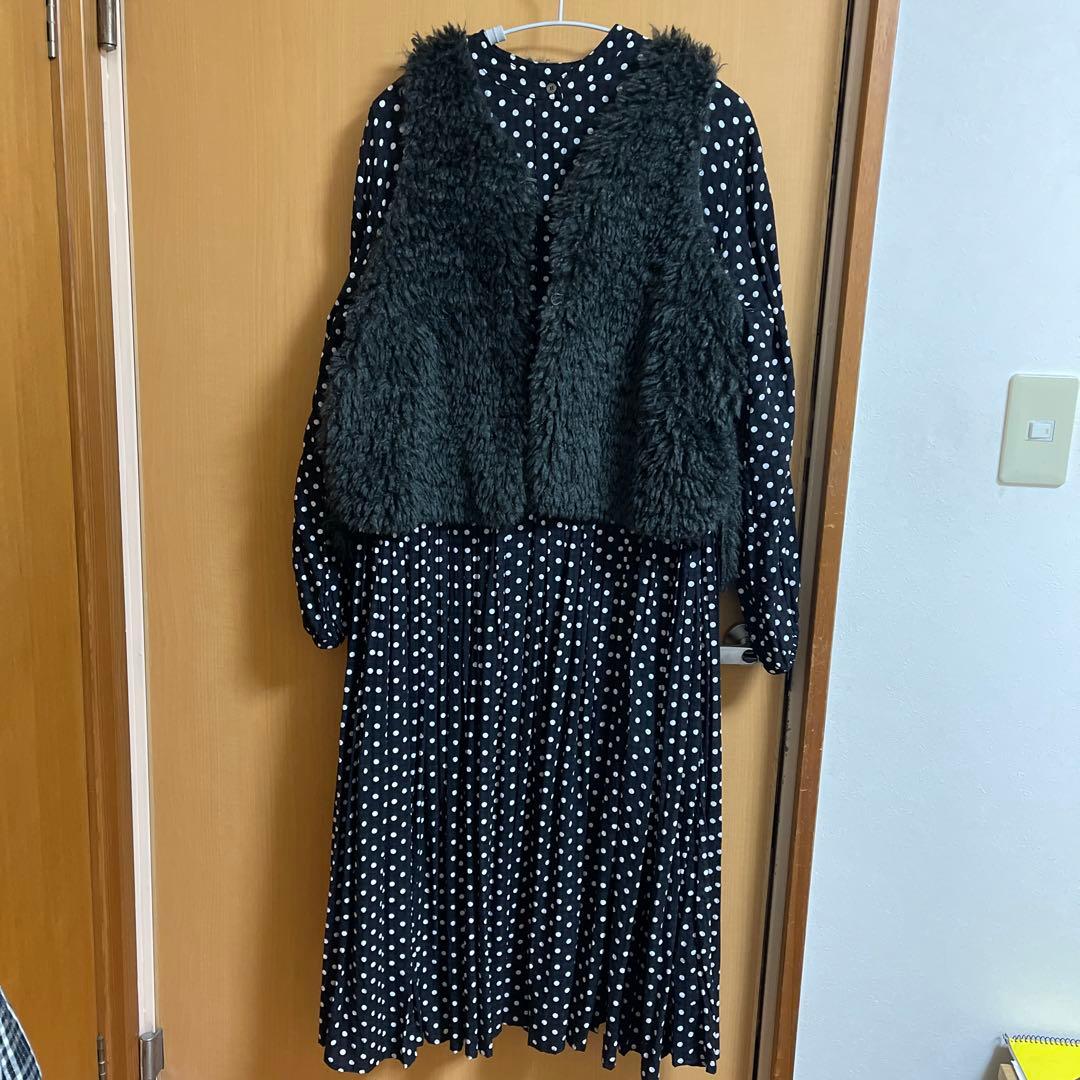 BEARDLEY ドット柄 ワンピース サイズ1