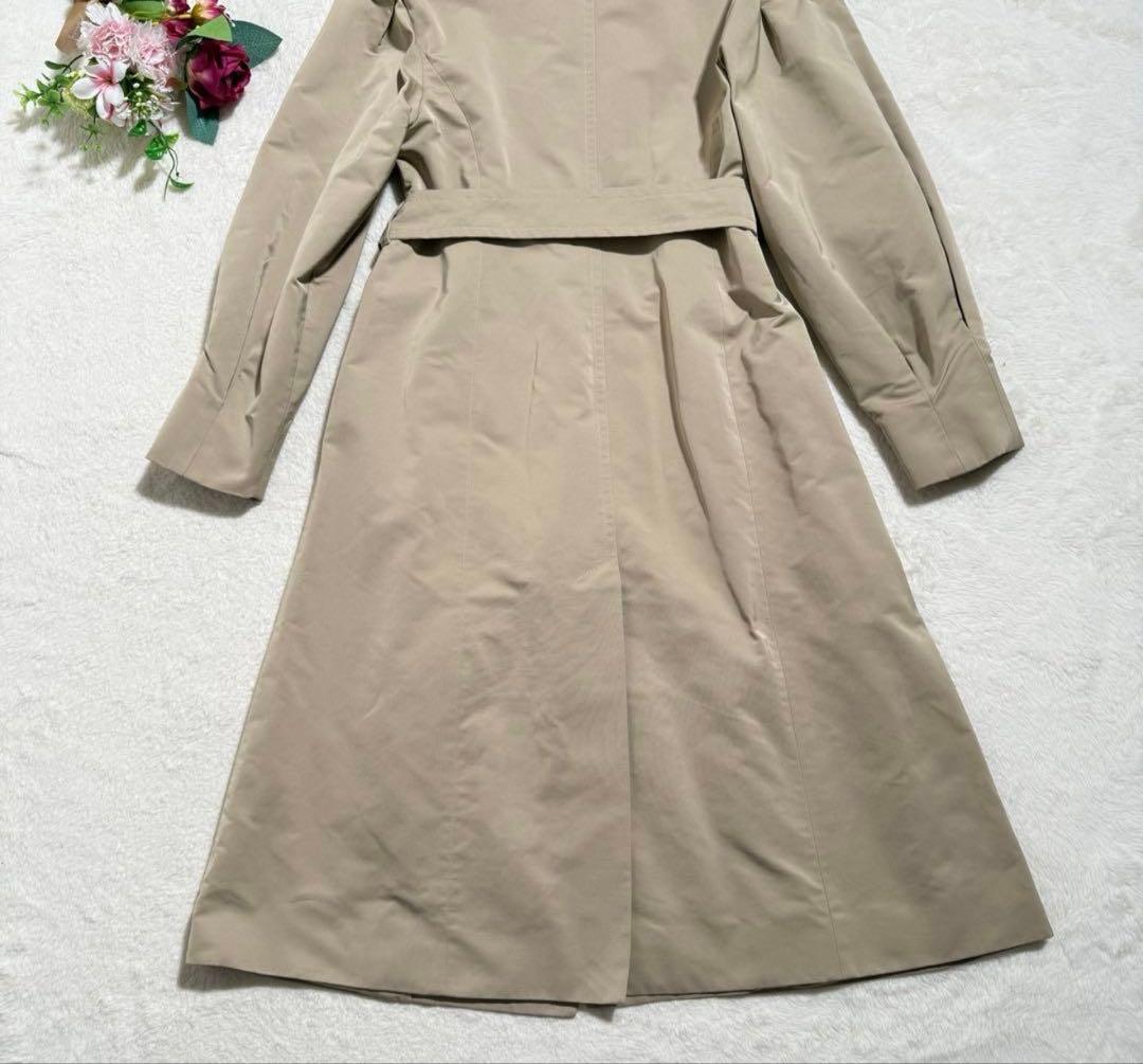 美品　マックスマーラ　トレンチコート　ベージュ　女優襟　ラップコート　近年