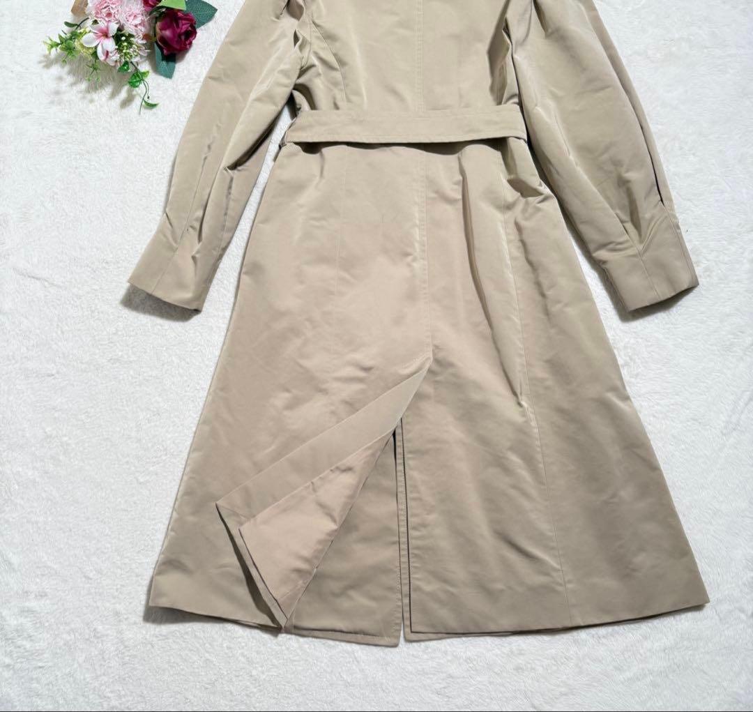 美品　マックスマーラ　トレンチコート　ベージュ　女優襟　ラップコート　近年