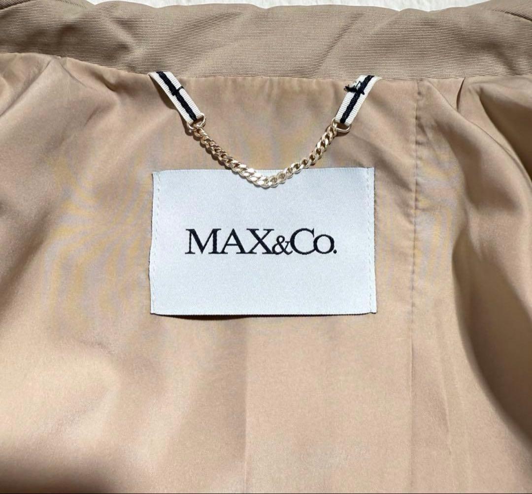 美品　マックスマーラ　トレンチコート　ベージュ　女優襟　ラップコート　近年