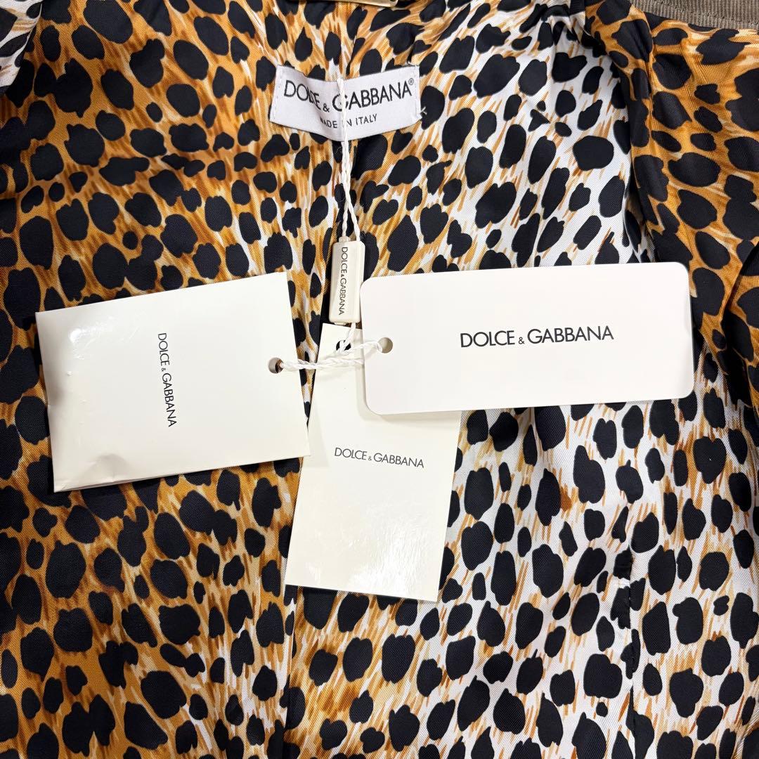 新品未使用 タグ付 ドルチェ&ガッバーナ ヒョウ柄 デニム ジャケット 40