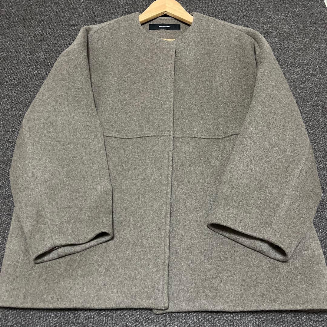 JOURNAL STANDARD スーパー140ビーバーノーカラーコート◆2