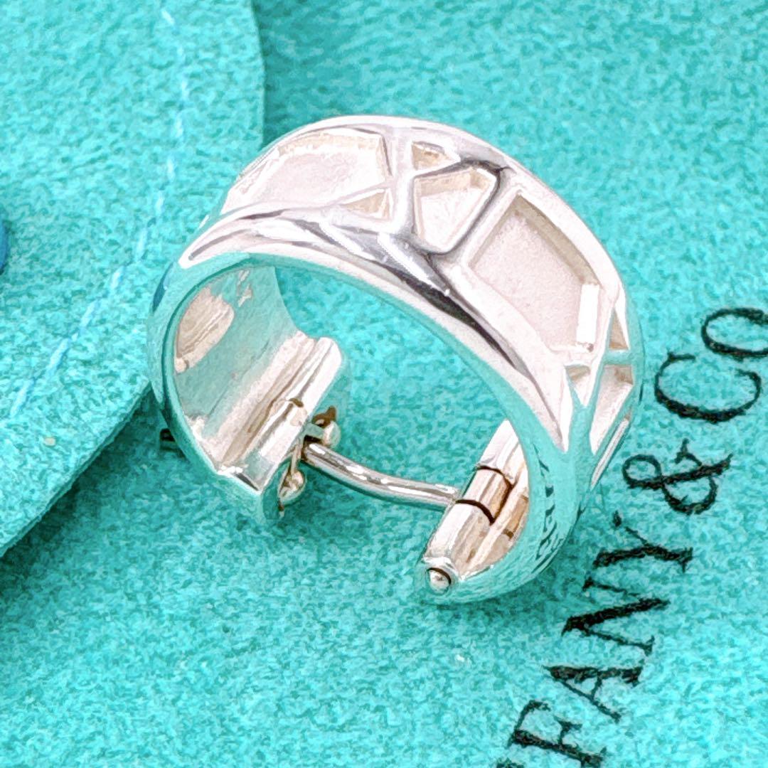 極美品 オールドティファニー アトラス フープ 片耳 ピアス シルバー925