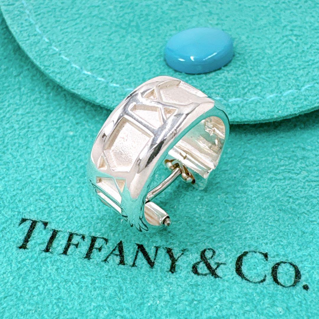 極美品 オールドティファニー アトラス フープ 片耳 ピアス シルバー925