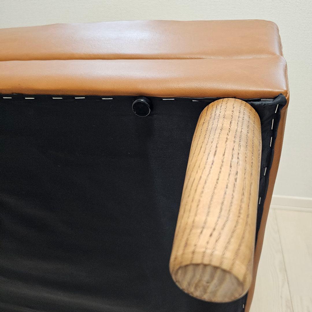 【送料込み】日本製 2人掛け ソファー 合皮 レザー調 ブラウン