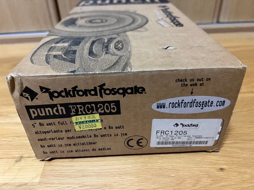 Rockford Fosgate punch スピーカー FRC1205 ペア