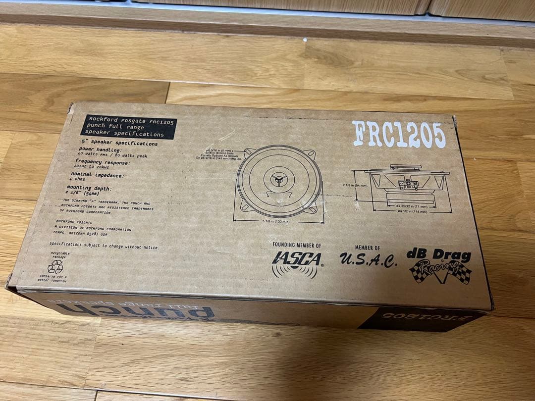 Rockford Fosgate punch スピーカー FRC1205 ペア
