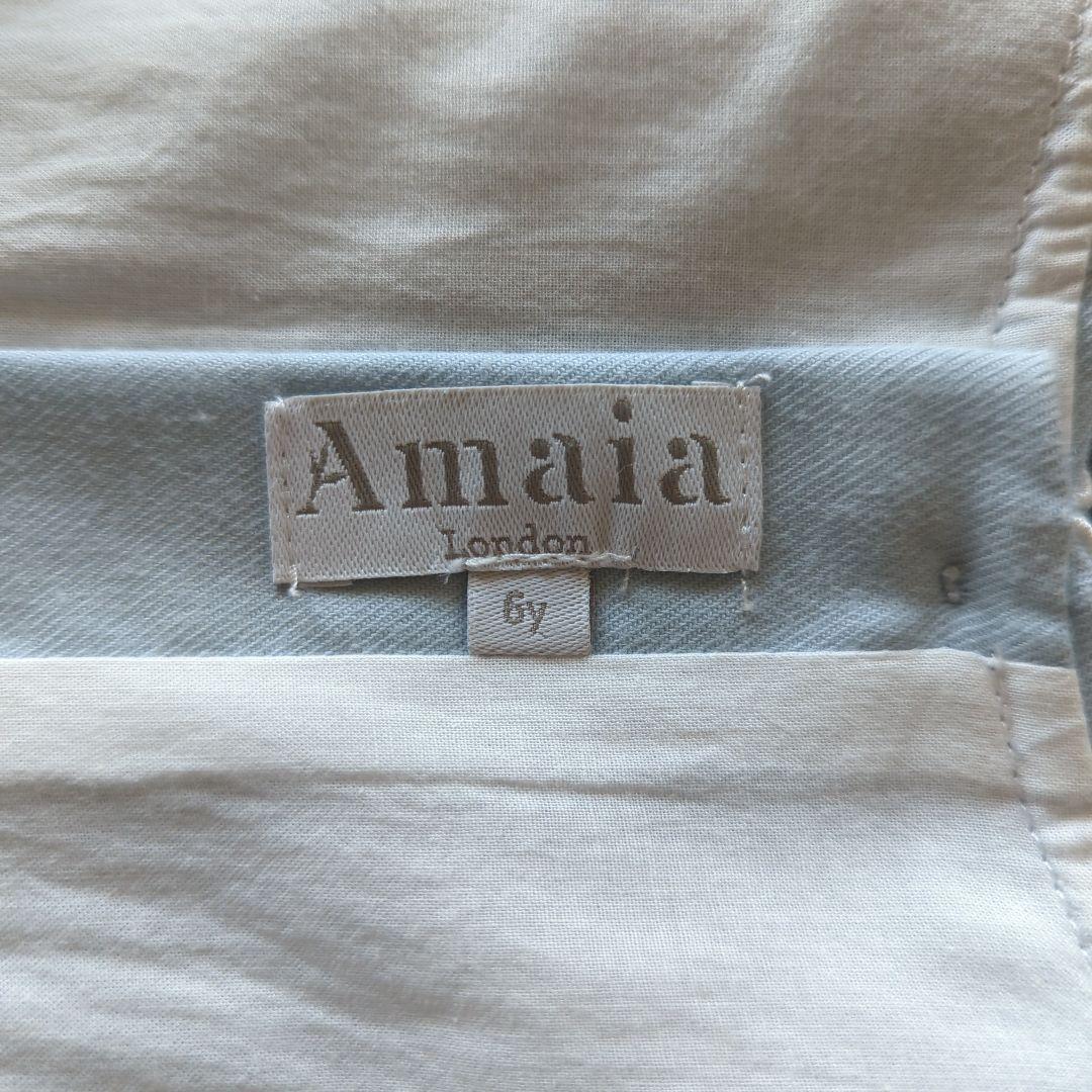Amaia kids　６Ｙ　アマイアキッズ　スモッキングワンピース　ブルー　水色