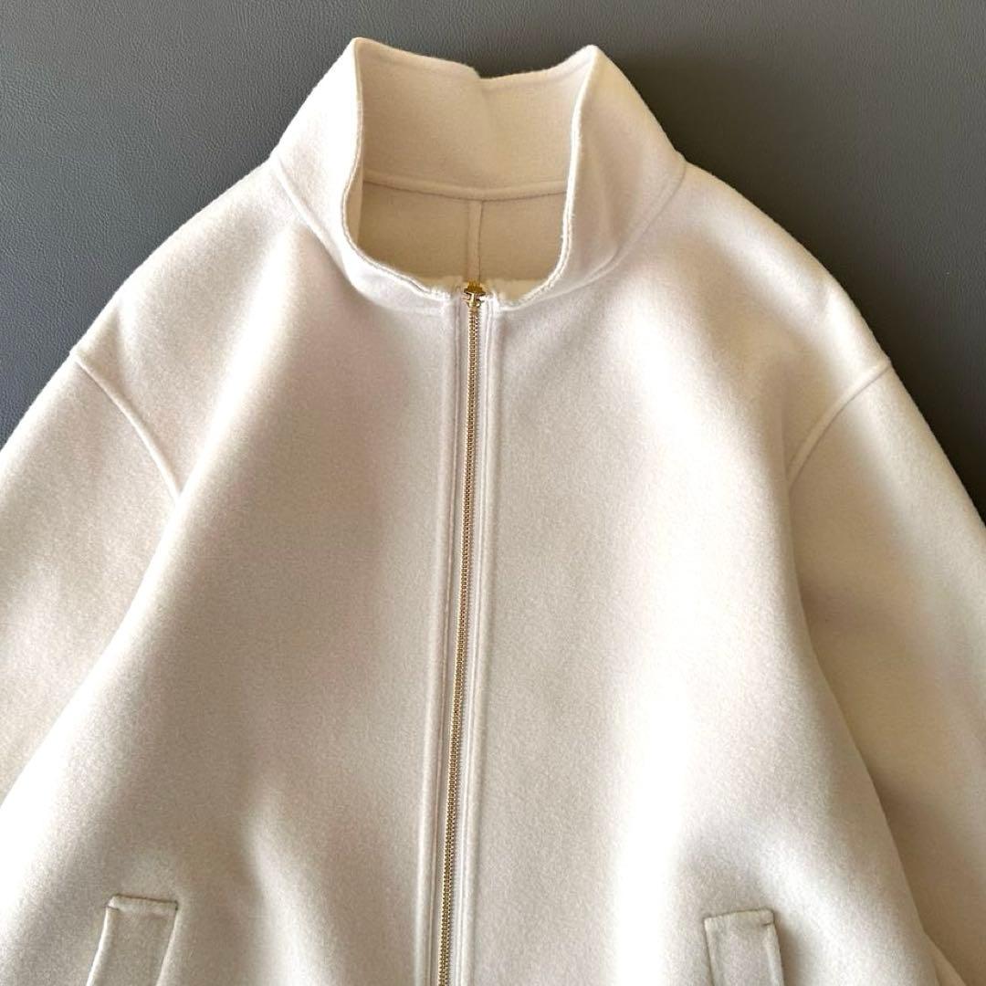 美品 希少 48サイズ 23区 ウールリバースタンドカラーコート 大きいサイズ