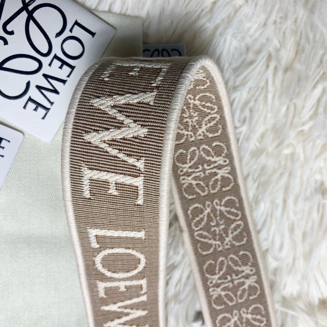 【未使用品】ロエベ＊ショルダーストラップ アナグラム 正規品 刻印 ゴールド金具