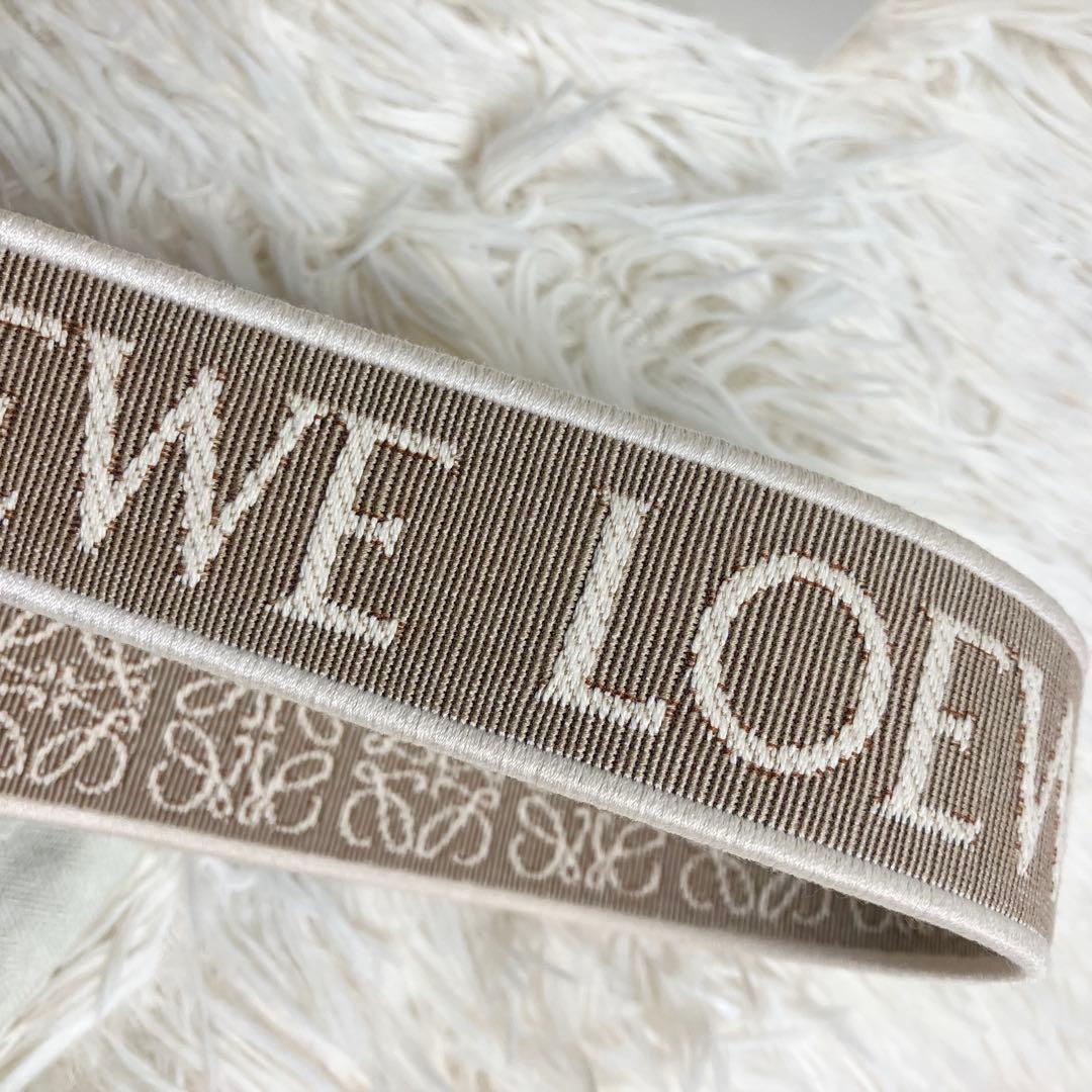 【未使用品】ロエベ＊ショルダーストラップ アナグラム 正規品 刻印 ゴールド金具