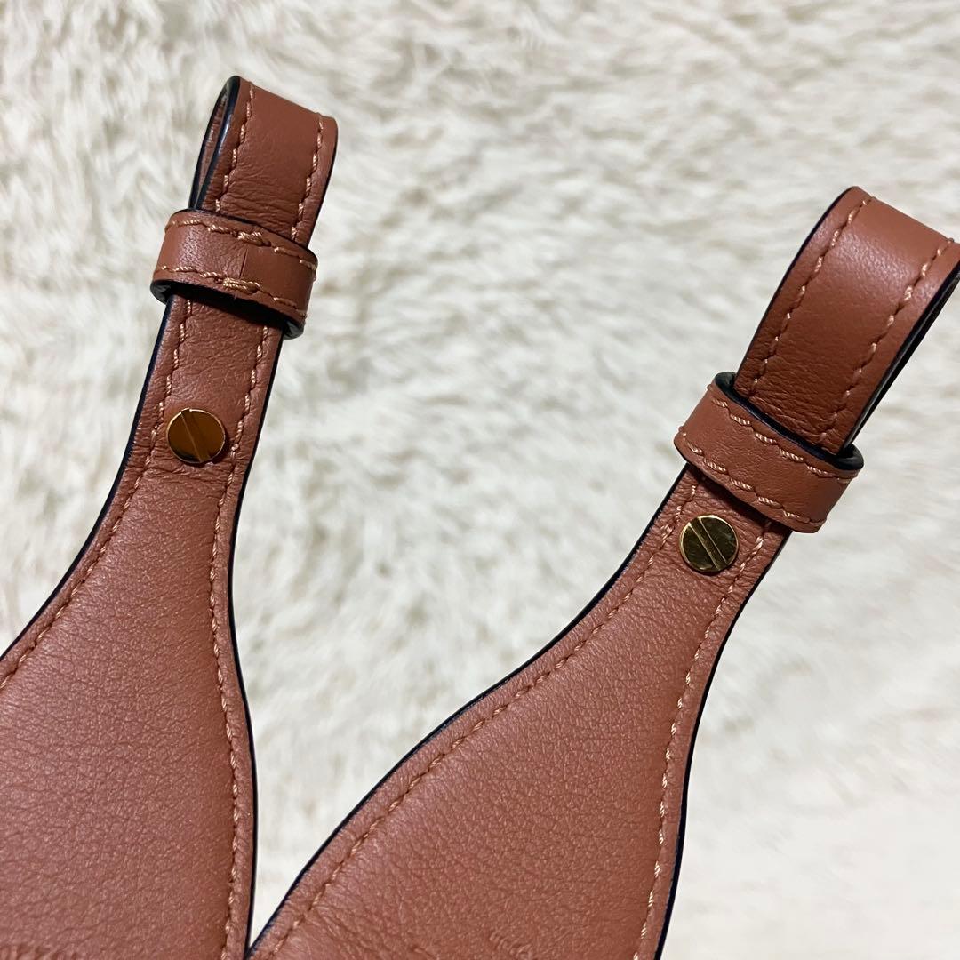 【未使用品】ロエベ＊ショルダーストラップ アナグラム 正規品 刻印 ゴールド金具