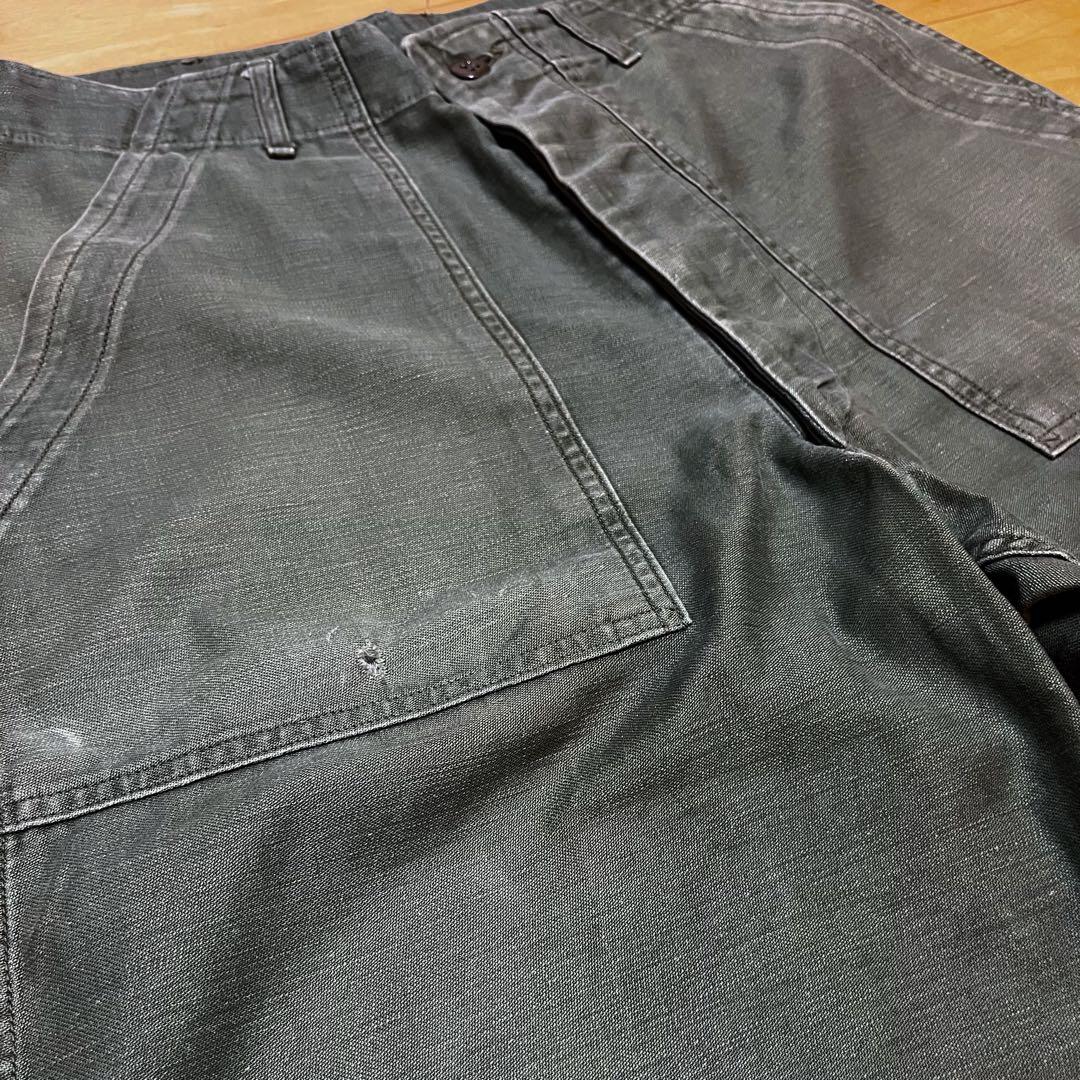 t*a様 60s US ARMY ベイカーパンツ OG-107 初期型 サイドア