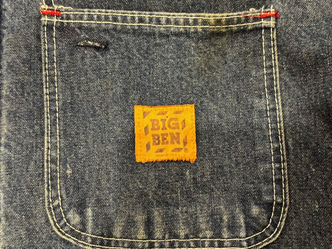 70s-80s BIG BEN（ビッグベン）デニムカバーオール USA製 XL
