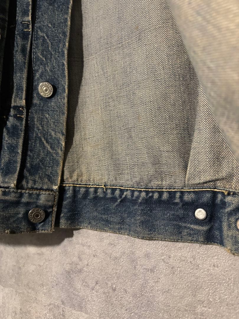 Levi's ヴィンテージセカンド507xx 革パッチ期　濃紺リペア無デニム古着