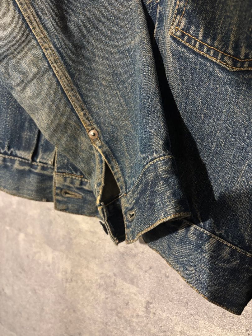 Levi's ヴィンテージセカンド507xx 革パッチ期　濃紺リペア無デニム古着