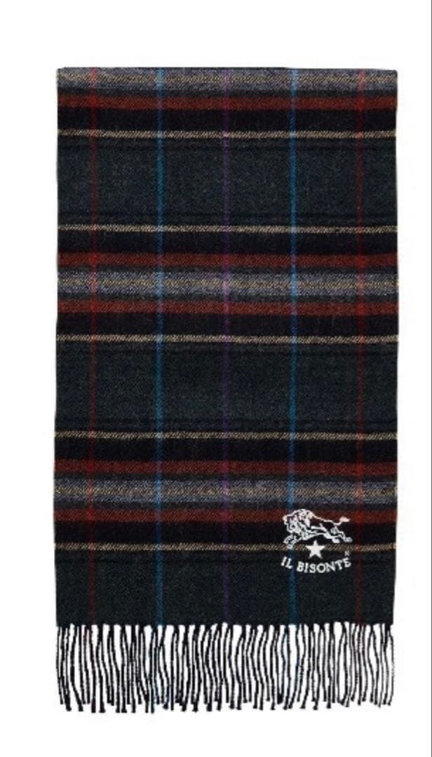 IL BISONTE チェック柄マフラー