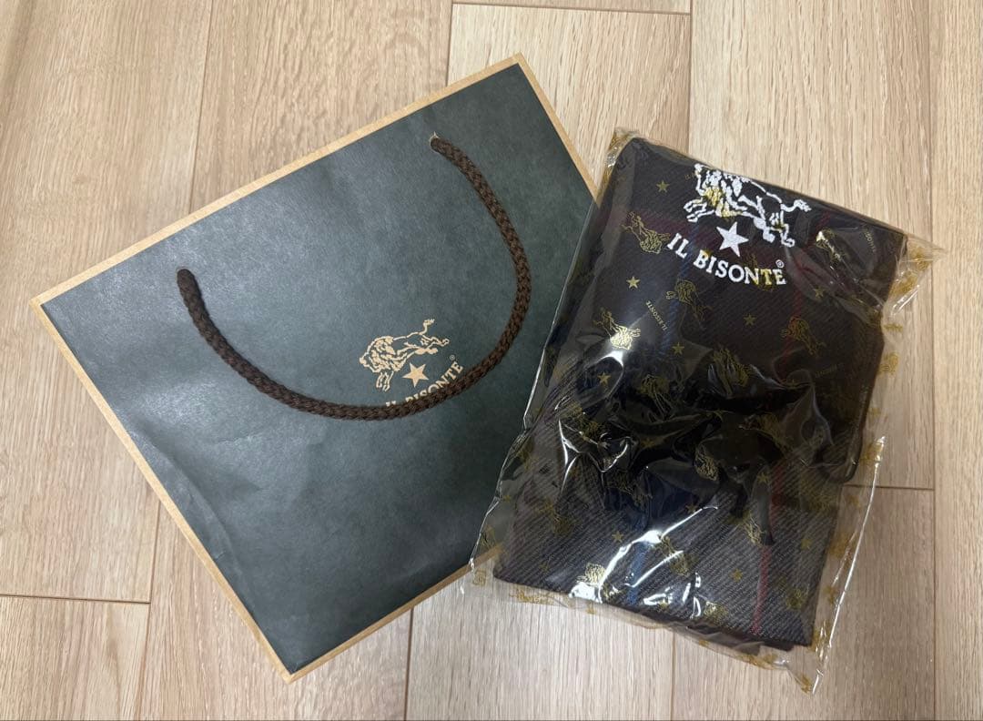 IL BISONTE チェック柄マフラー