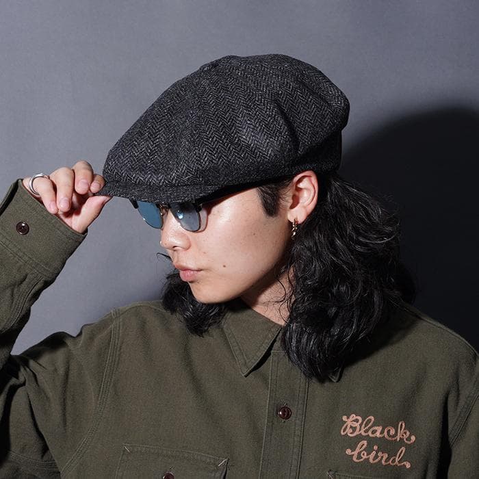 THE H.W.DOG&CO PEAKY CAP GRAY キャスケット 40